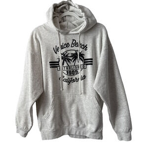 Womens L Venice Beach California Hoodie Sweatshirt Oversized Comfy Fleece Unisex